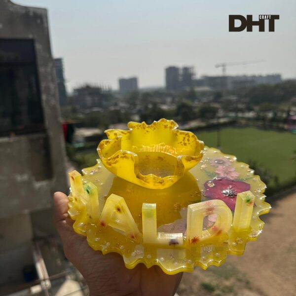 Yellow Color Tray for Haldi ceremony